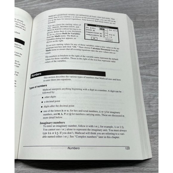 Mathcad 3.1 Users Guide Windows Version 1992 Mathsoft - Picture 8 of 9